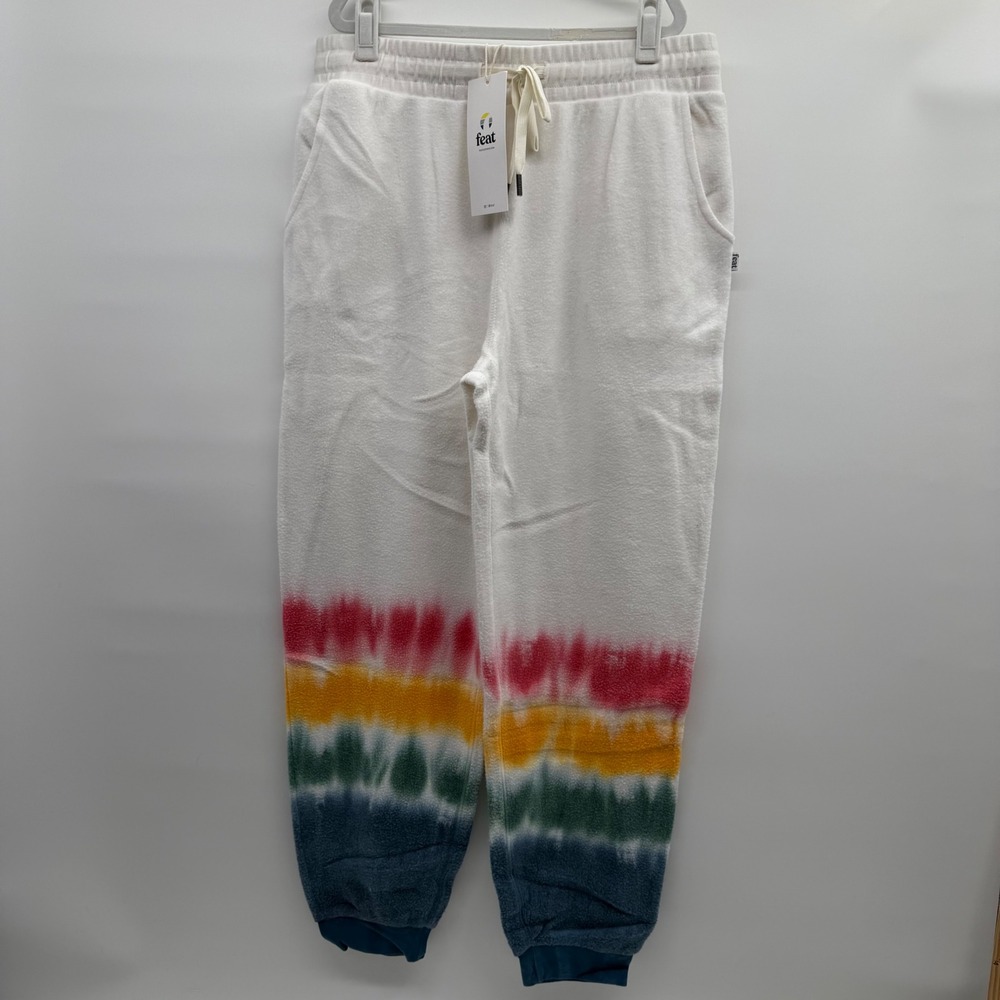 Feat Mens Blanket‎ Blend Joggers, Large, Sunset Lover Tie Dye, New